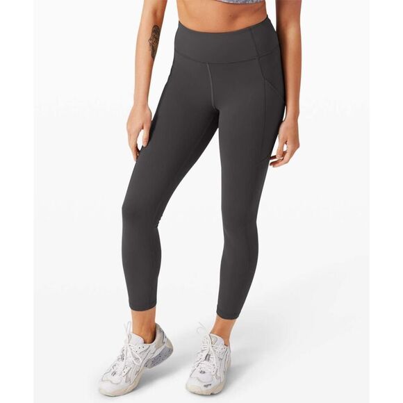 Lululemon Invigorate High-Rise Tight 25" Graphite Grey Black - Size: 6 - Picture 1 of 13
